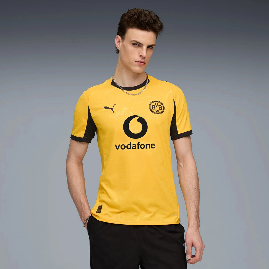 Puma 2025-26 Borussia Dortmund Men's Stadium Cup Soccer Jersey