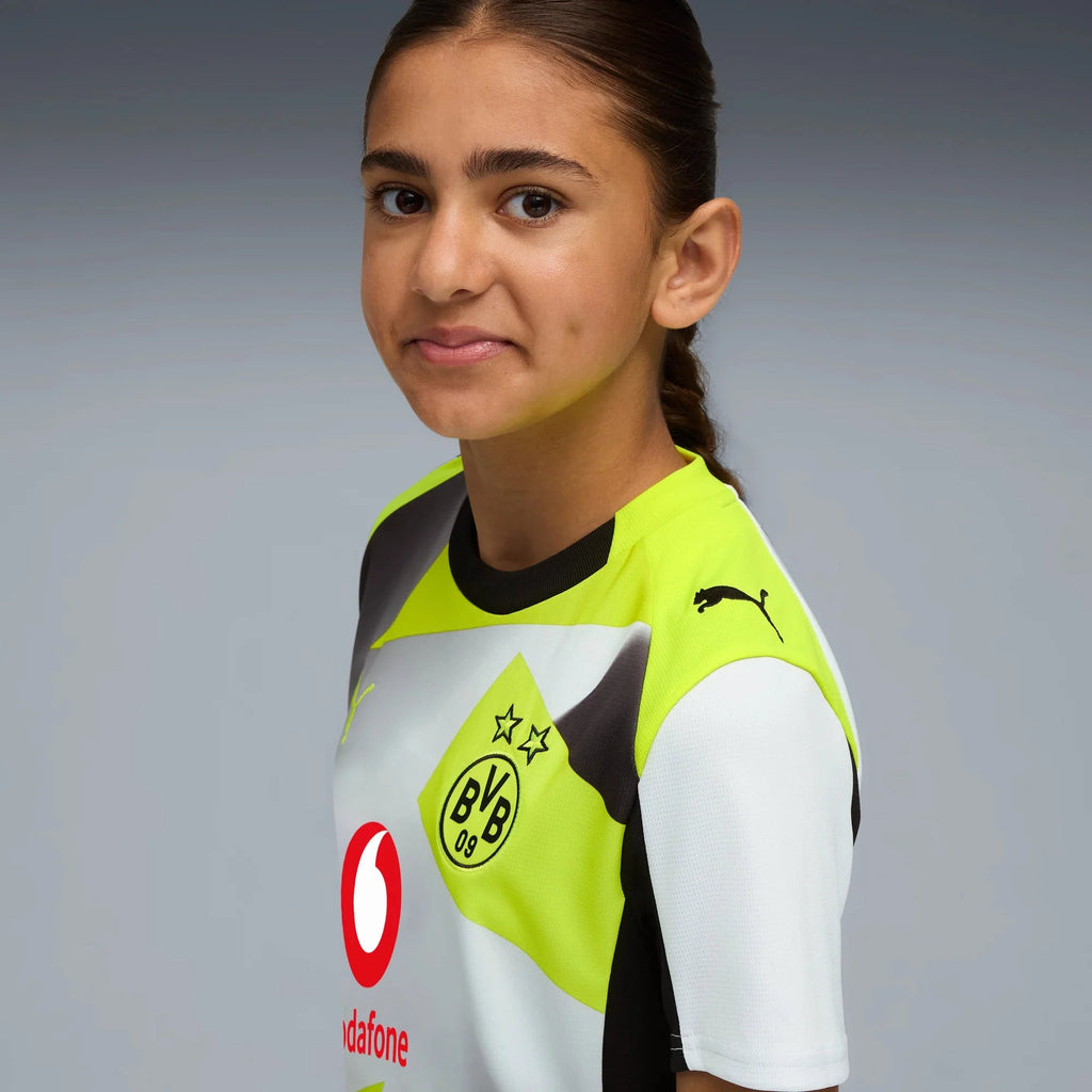 Puma 2025-26 Borussia Dortmund Youth Stadium Away Soccer Jersey