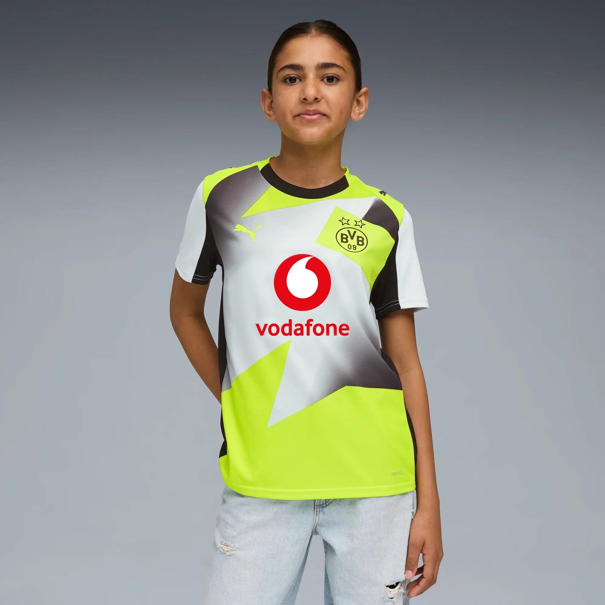 Puma 2025-26 Borussia Dortmund Youth Stadium Away Soccer Jersey