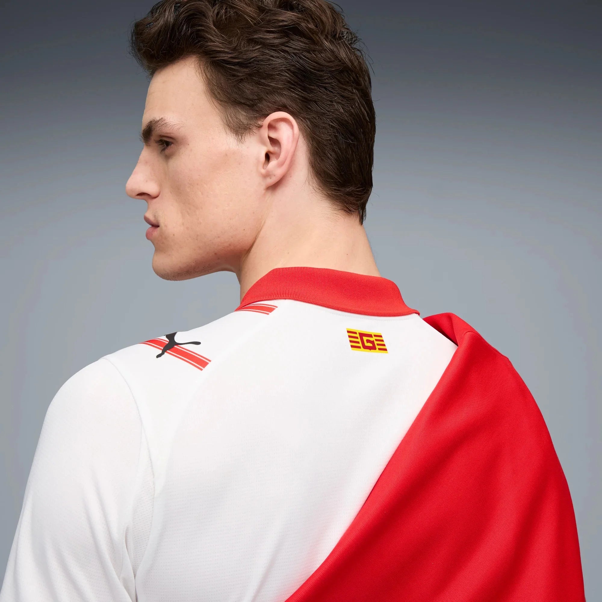 Puma 2025-26 Girona Men's Stadium Home Soccer Jersey
