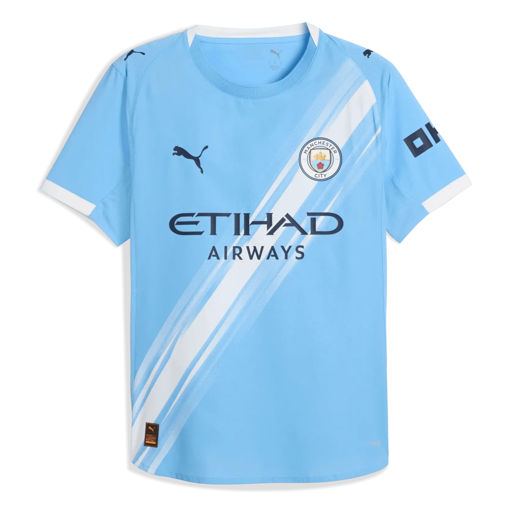 Puma 2025-26 Manchester City Men's Authentic Home Soccer Jersey
