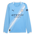 Puma 2025-26 Manchester City Men's Stadium Home Long-Sleeve Soccer Jersey
