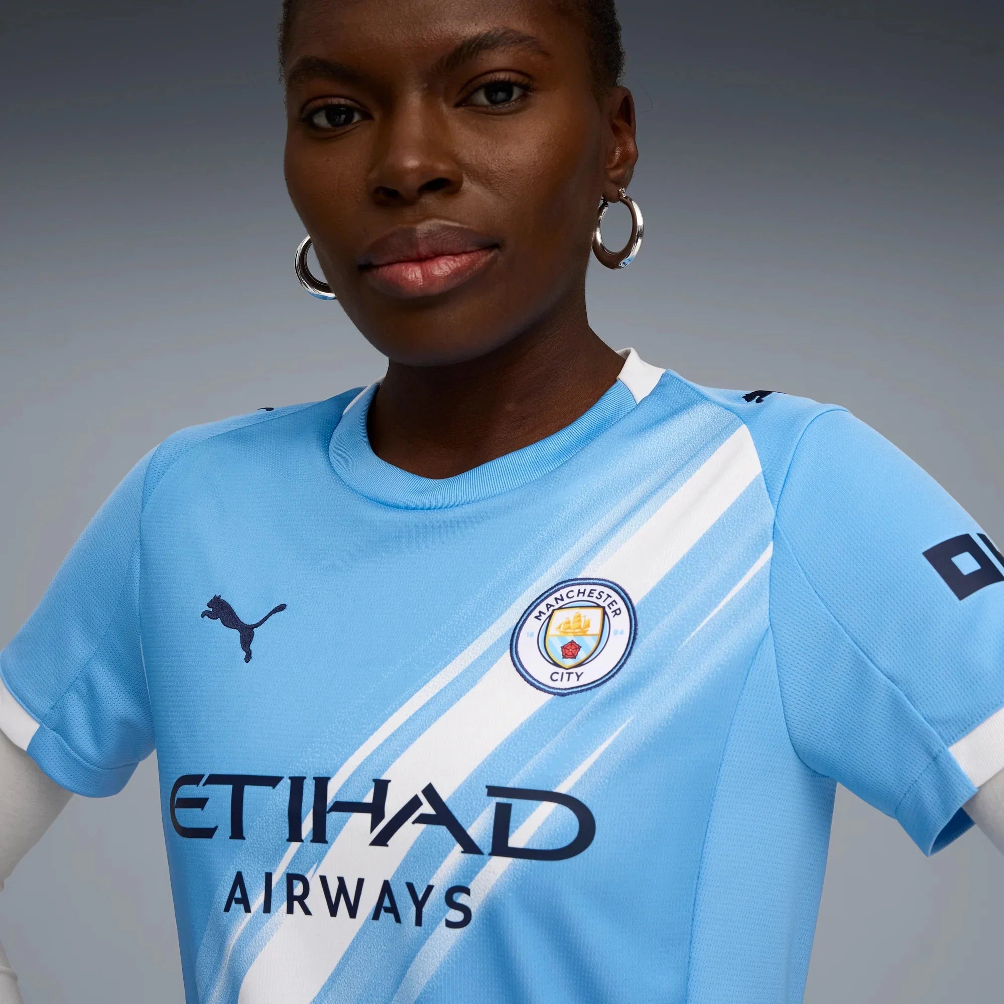 Puma 2025-26 Manchester City Women's Stadium Home Soccer Jersey