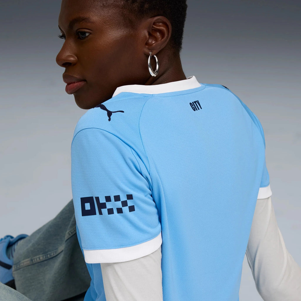Puma 2025-26 Manchester City Women's Stadium Home Soccer Jersey