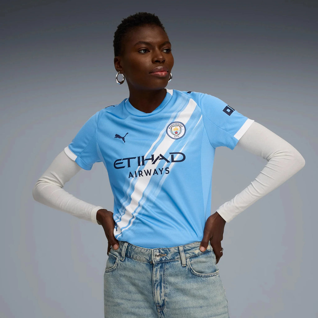 Puma 2025-26 Manchester City Women's Stadium Home Soccer Jersey