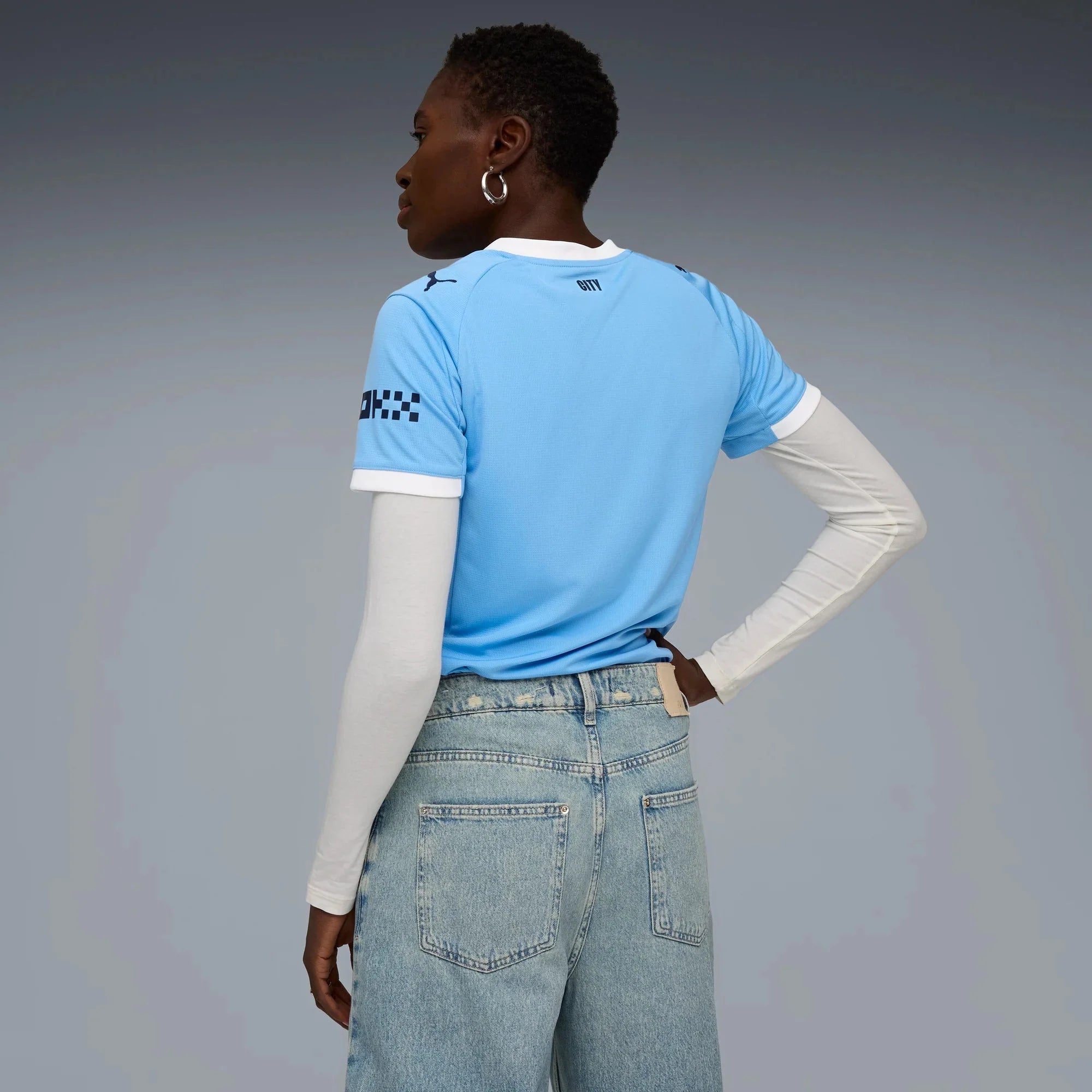 Puma 2025-26 Manchester City Women's Stadium Home Soccer Jersey