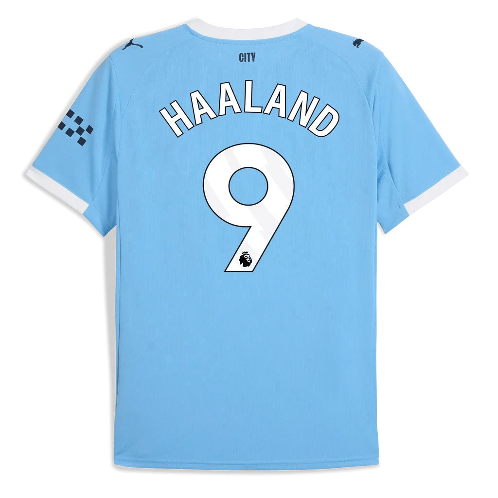 Puma 2025-26 Manchester City Youth Stadium Home Soccer Jersey