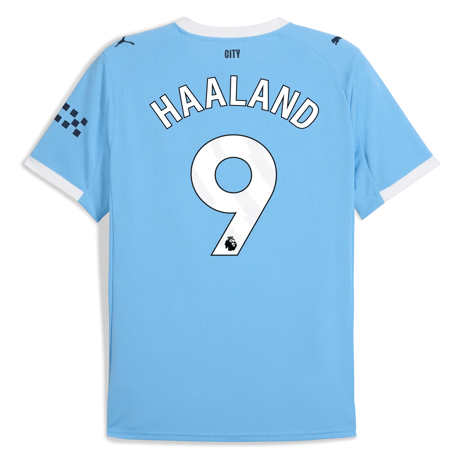 Puma 2025-26 Manchester City Youth Stadium Home Soccer Jersey