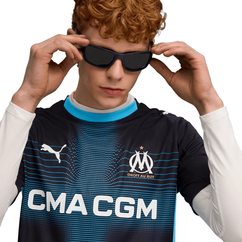 Puma 2025-26 Olympique de Marseille Men's Stadium Away Soccer Jersey