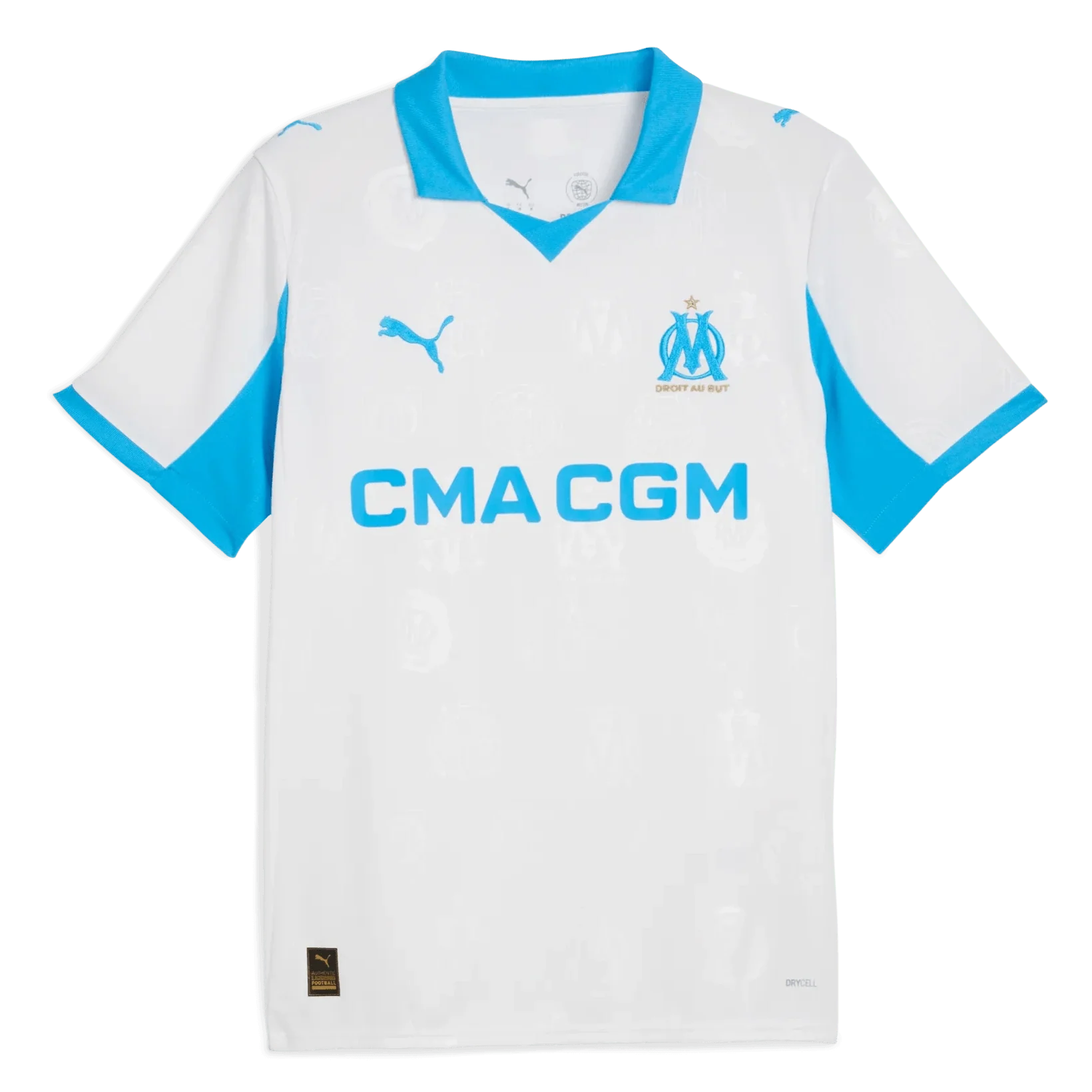 Puma 2025-26 Olympique de Marseille Men's Stadium Home Soccer Jersey