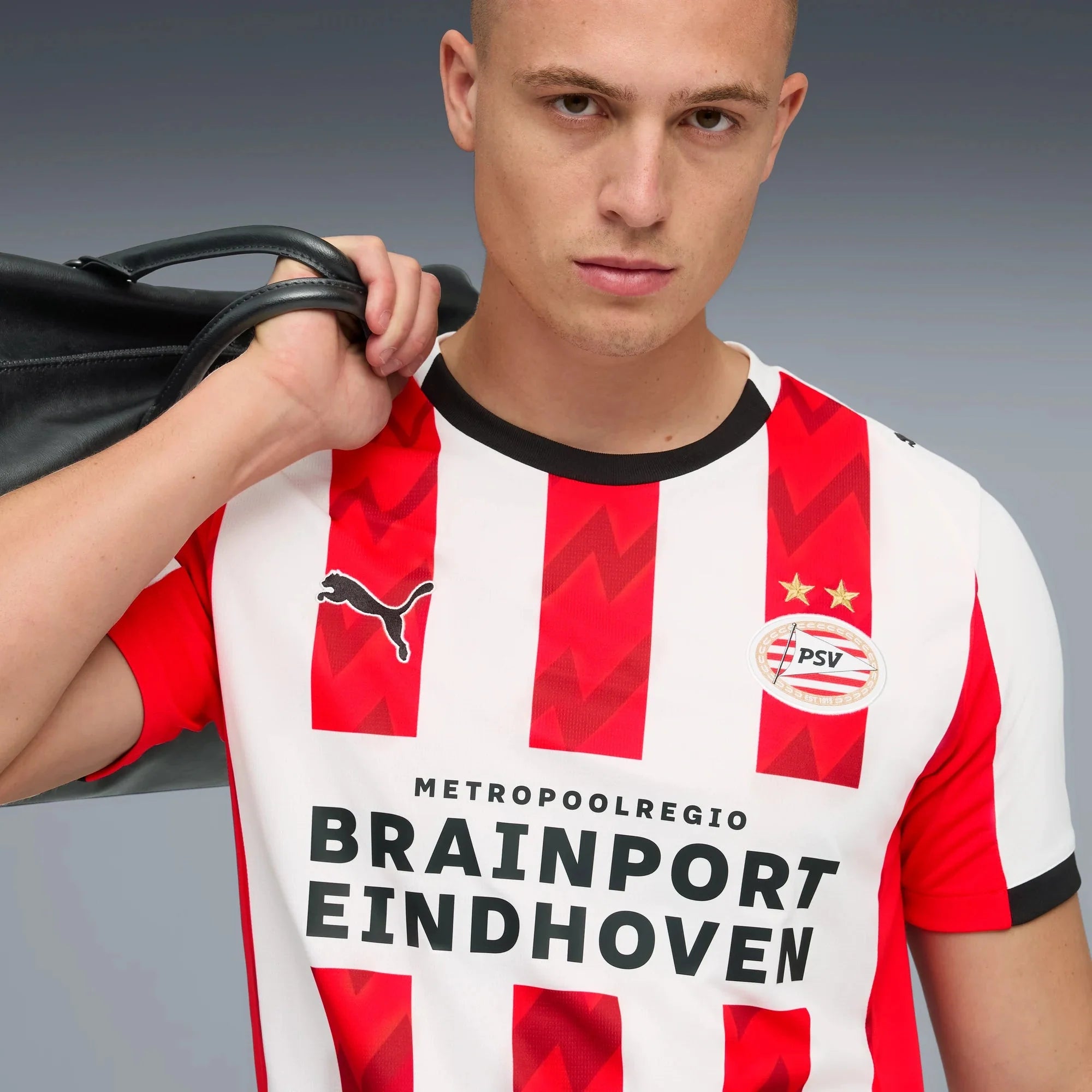 Puma 2025-26 PSV Men's Stadium Home Soccer Jersey