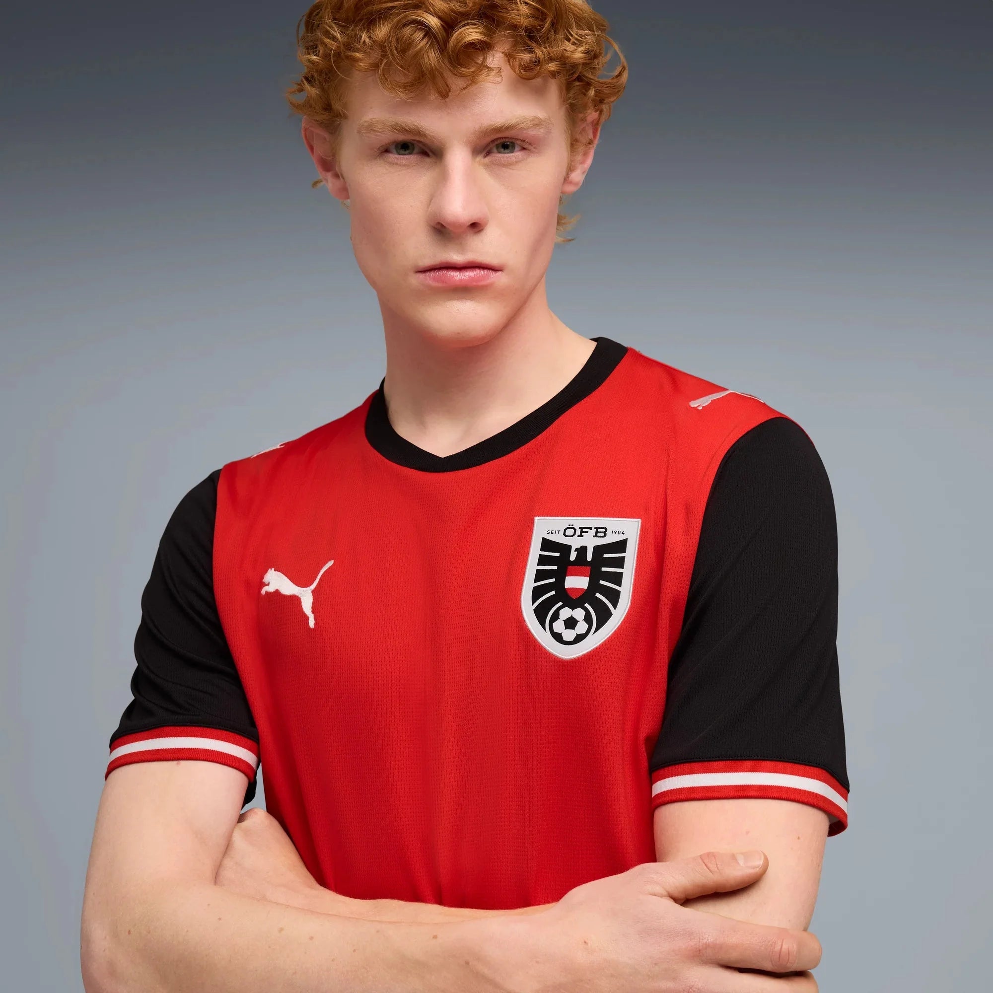 Puma 2026 Austria Men's Stadium Home Soccer Jersey
