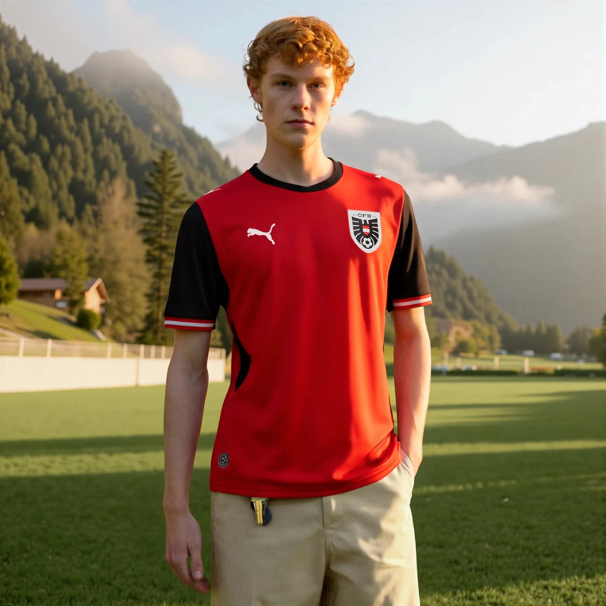 Puma 2026 Austria Men's Stadium Home Soccer Jersey