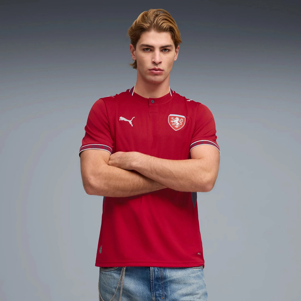 Puma 2026 Czech Republic Men's Stadium Home Soccer Jersey