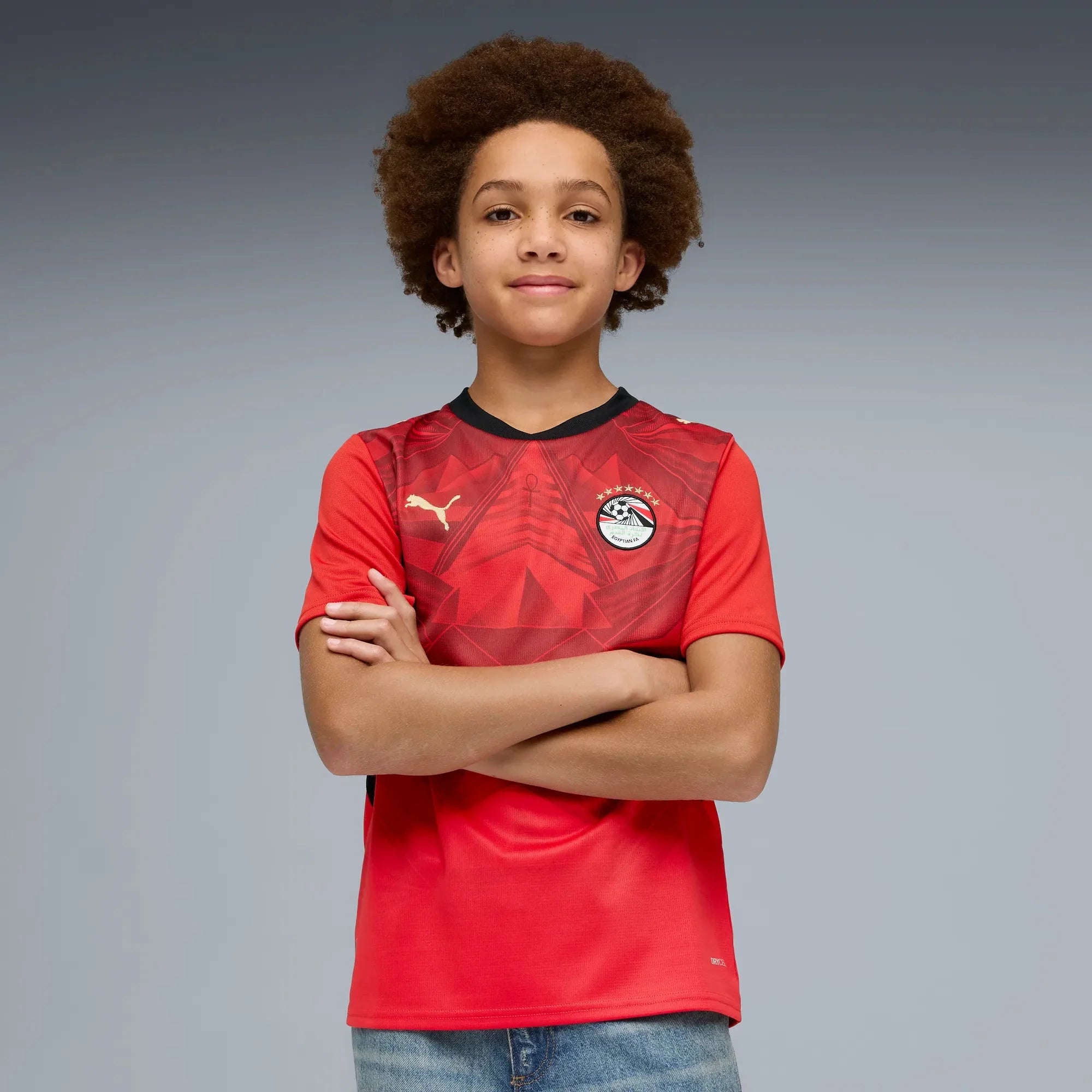 Puma 2026 Egypt Youth Stadium Home Soccer Jersey