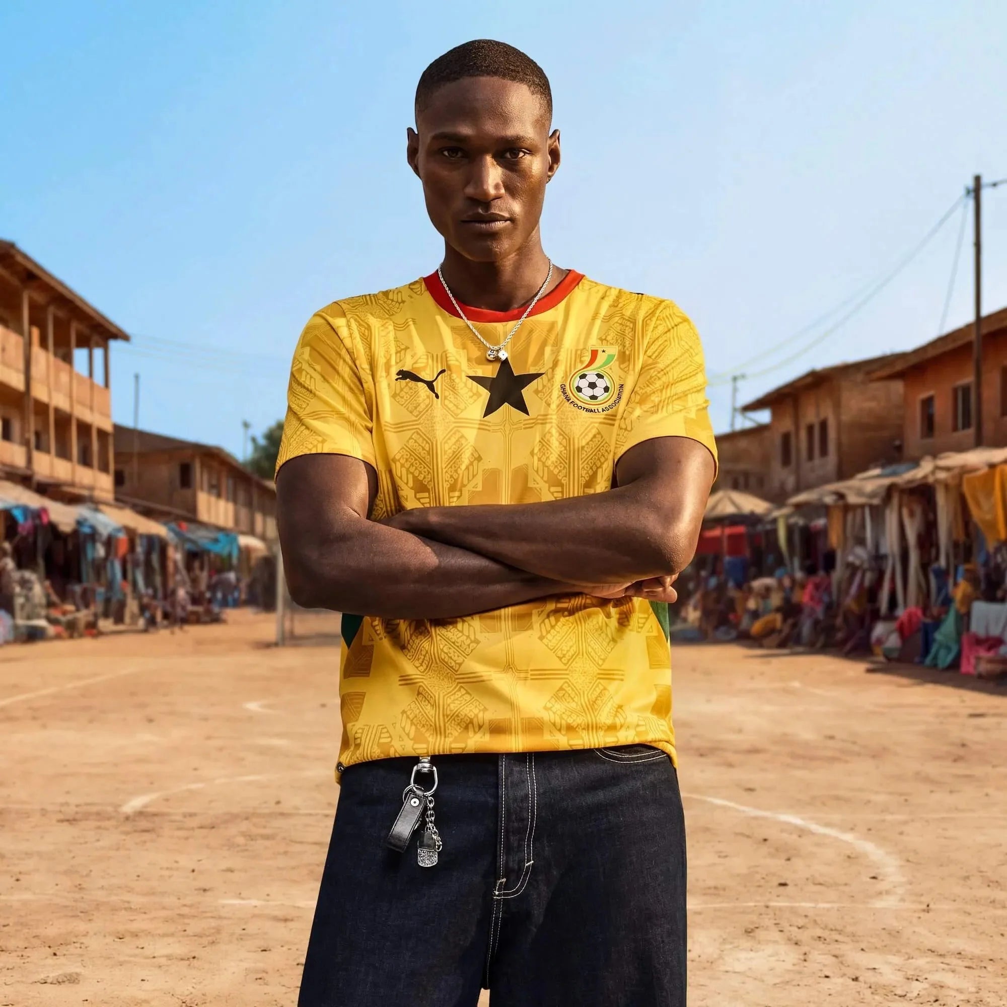 Puma 2026 Ghana Men's Stadium Away Soccer Jersey