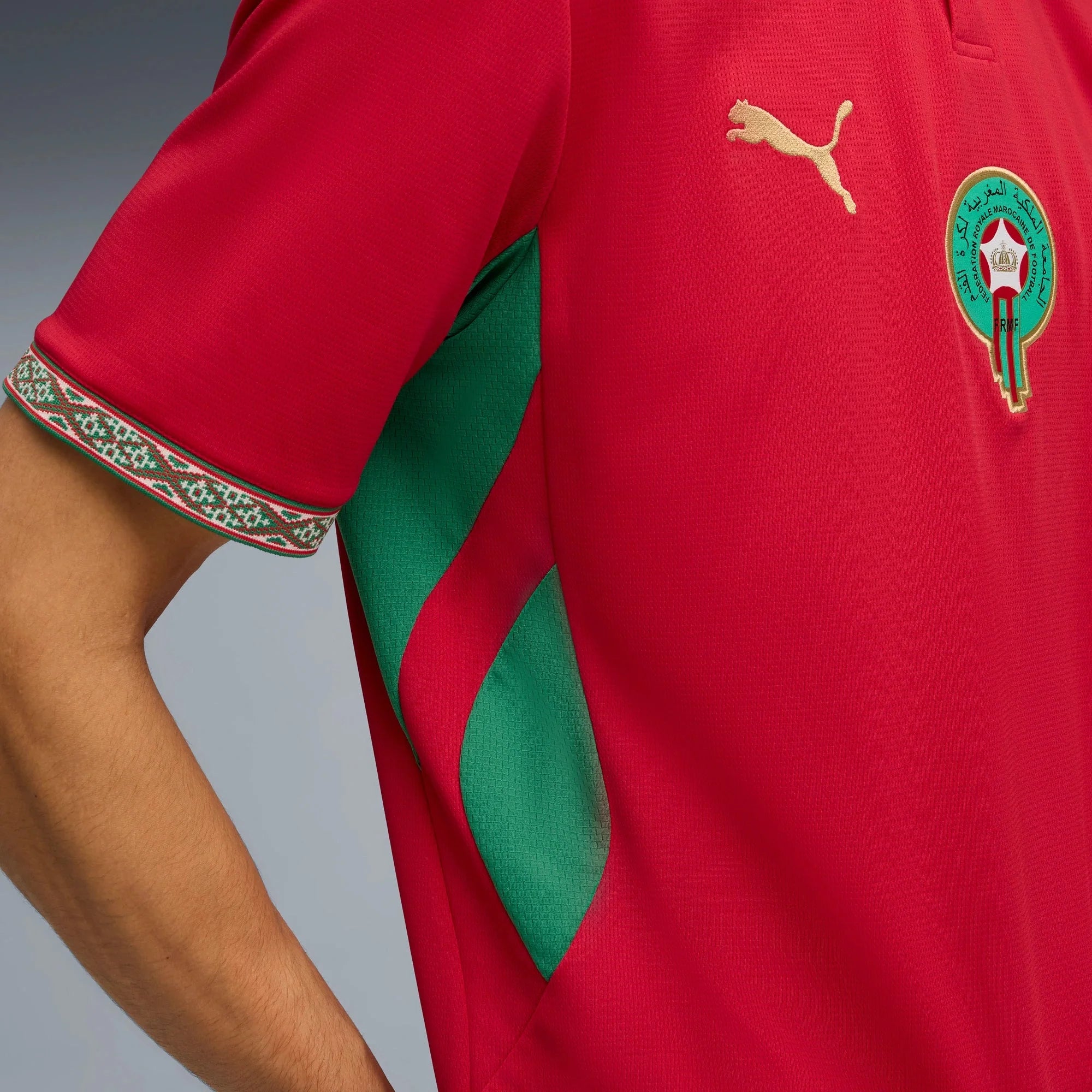Puma 2026 Morocco Men's Stadium Home Soccer Jersey
