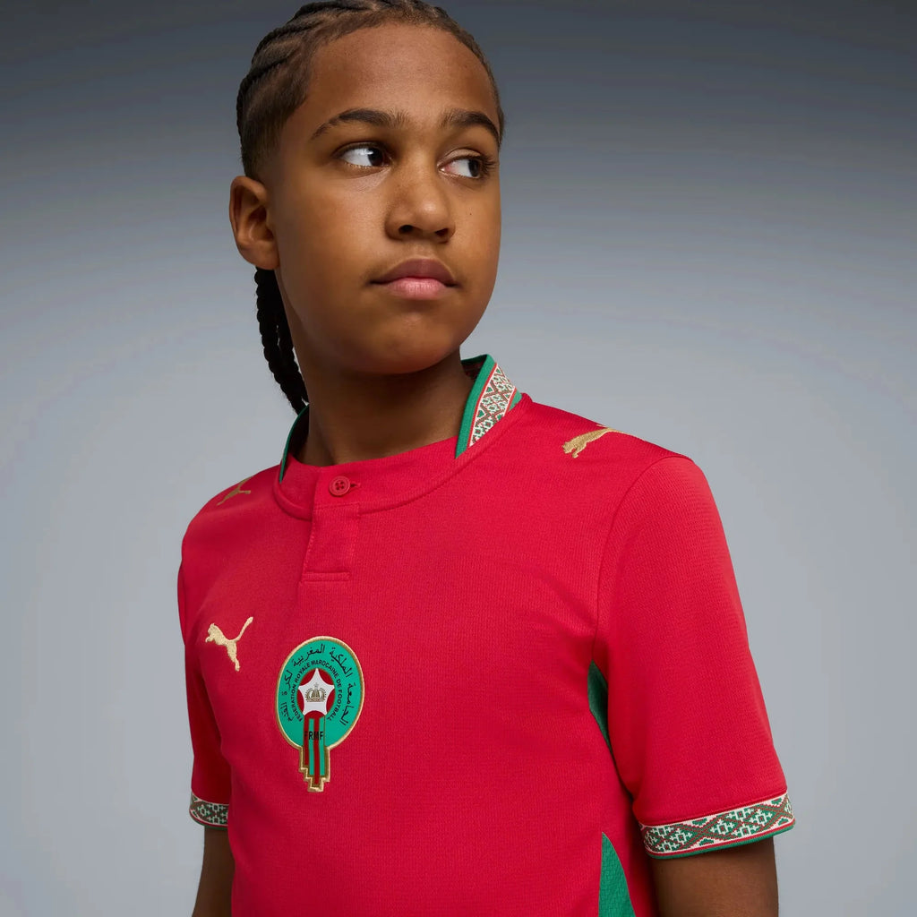 Puma 2026 Morocco Youth Stadium Home Soccer Jersey
