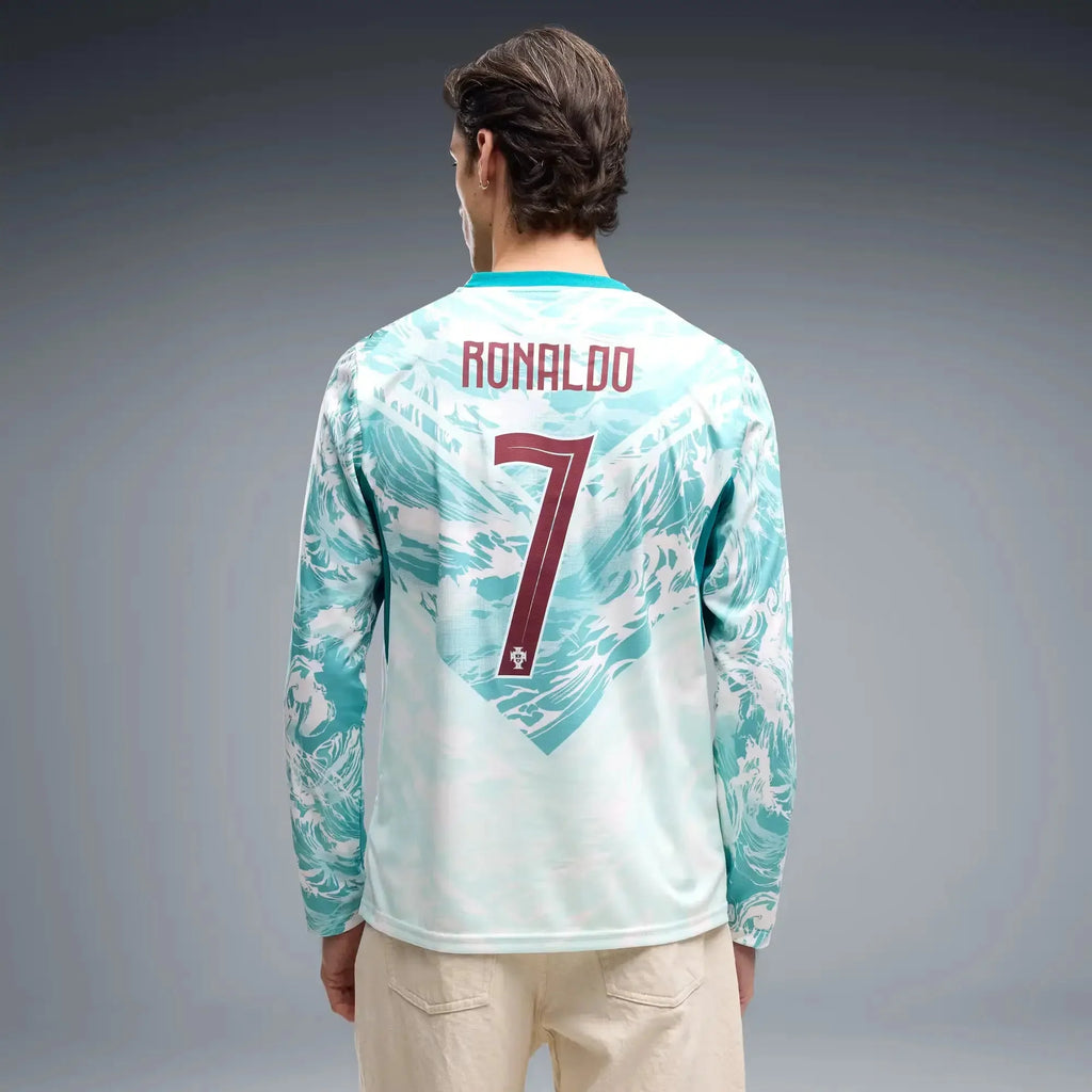 Puma 2026 Portugal Men's Stadium Away Ronaldo #7 Long-Sleeve Soccer Jersey