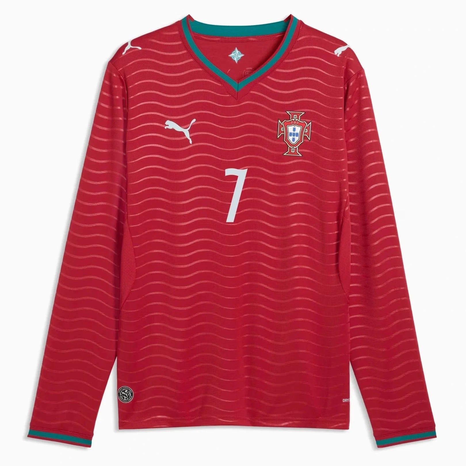 Puma 2026 Portugal Men's Stadium Home Ronaldo #7 Long-Sleeve Soccer Jersey