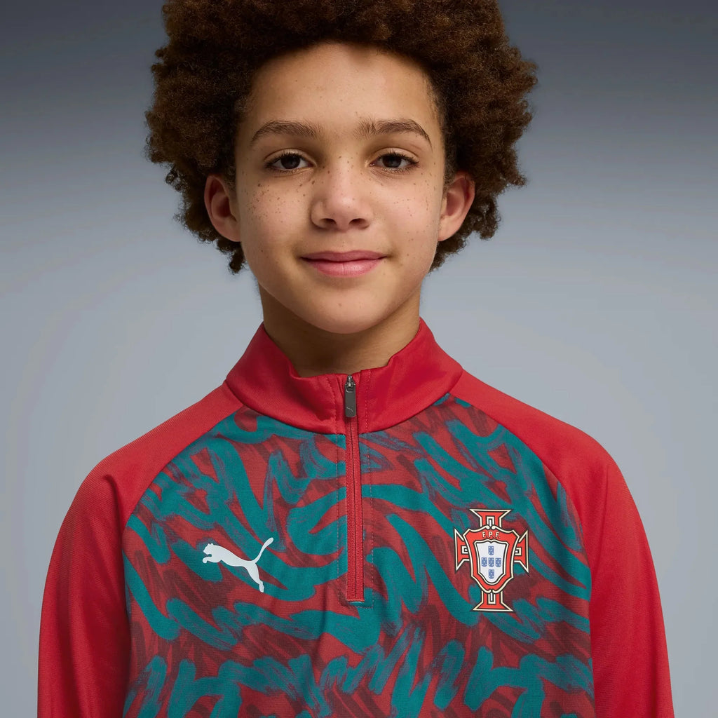 Puma 2026 Portugal Youth 1/4 Zip Pre-Match Top