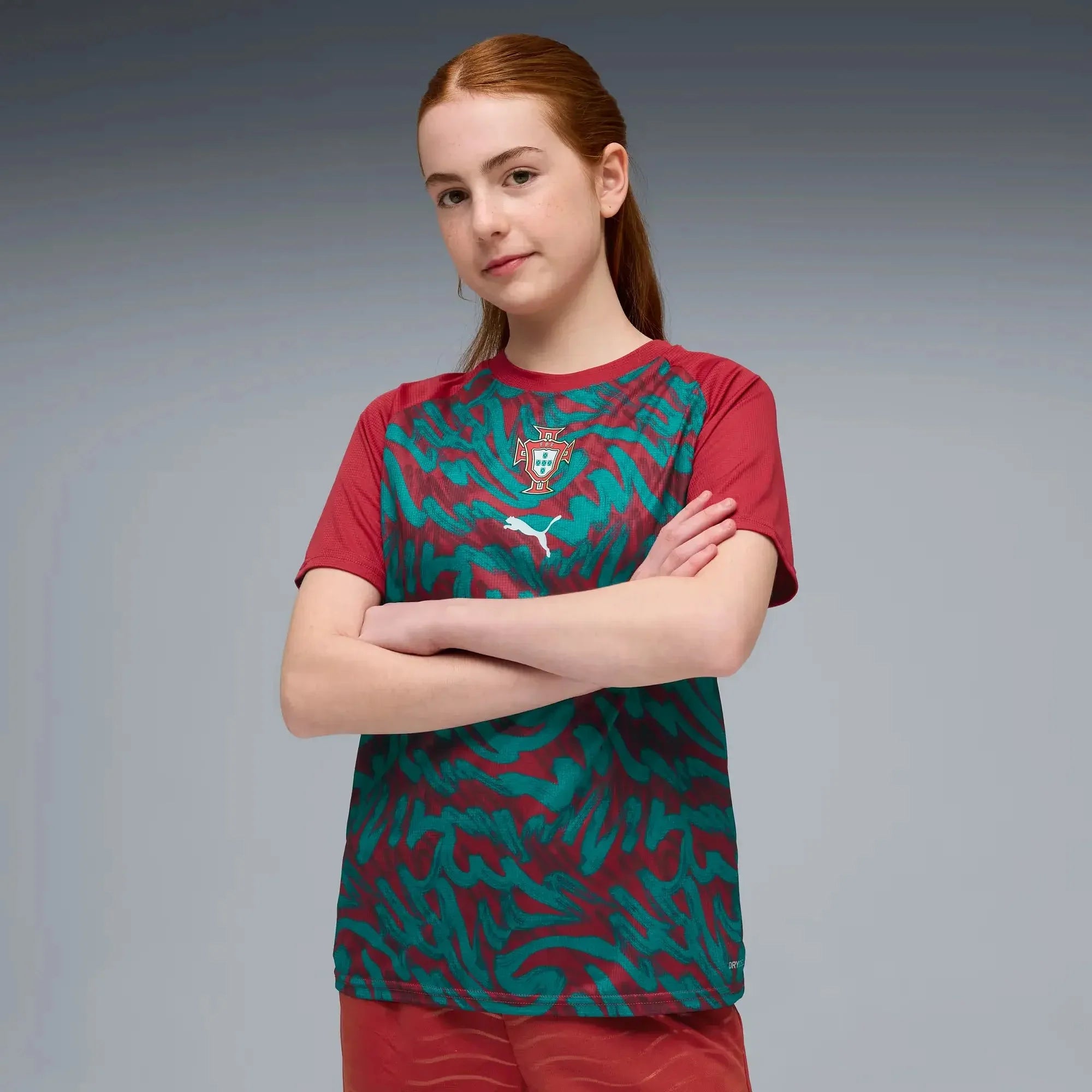 Puma 2026 Portugal Youth Pre-Match Soccer Jersey