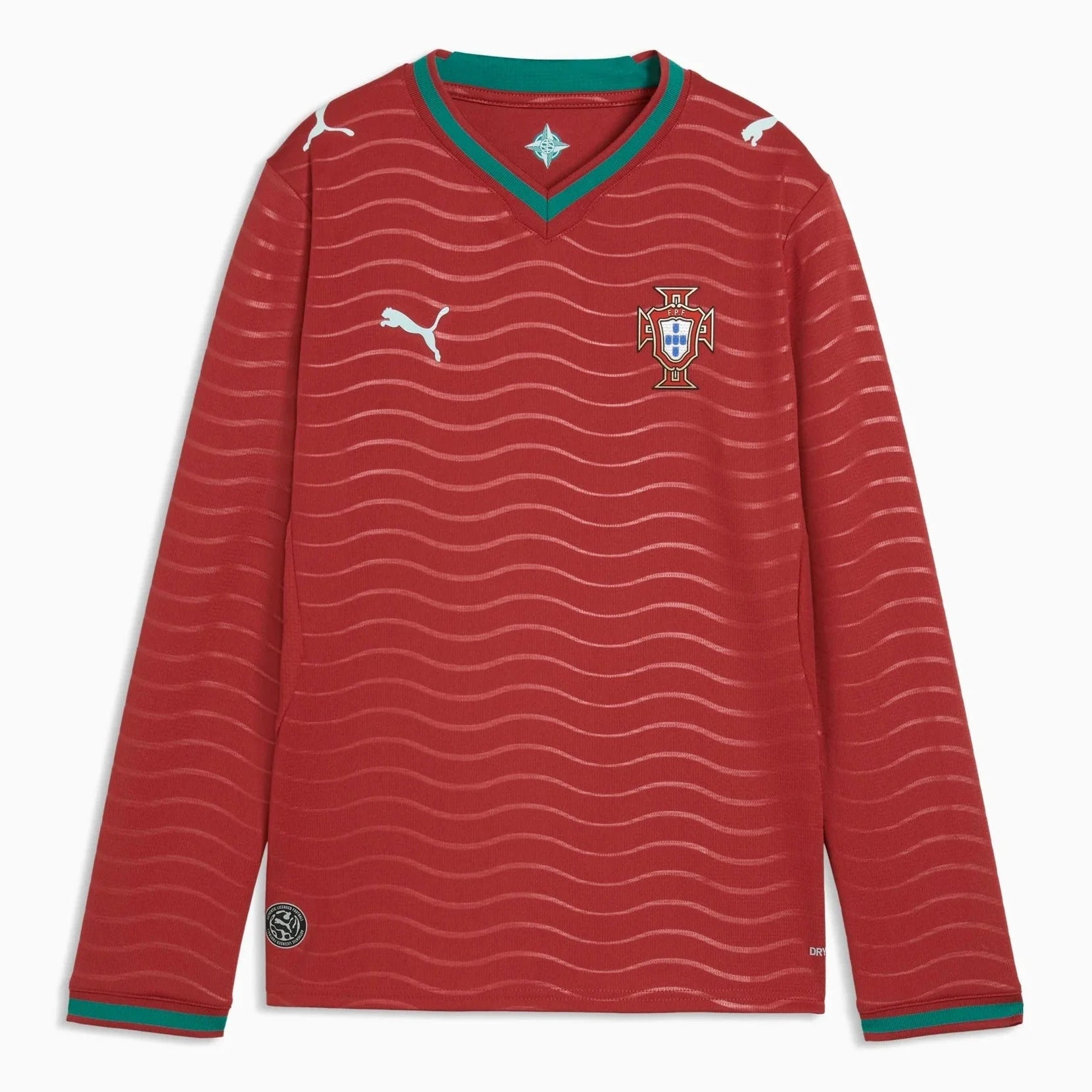 Puma 2026 Portugal Youth Stadium Home Long-Sleeve Jersey