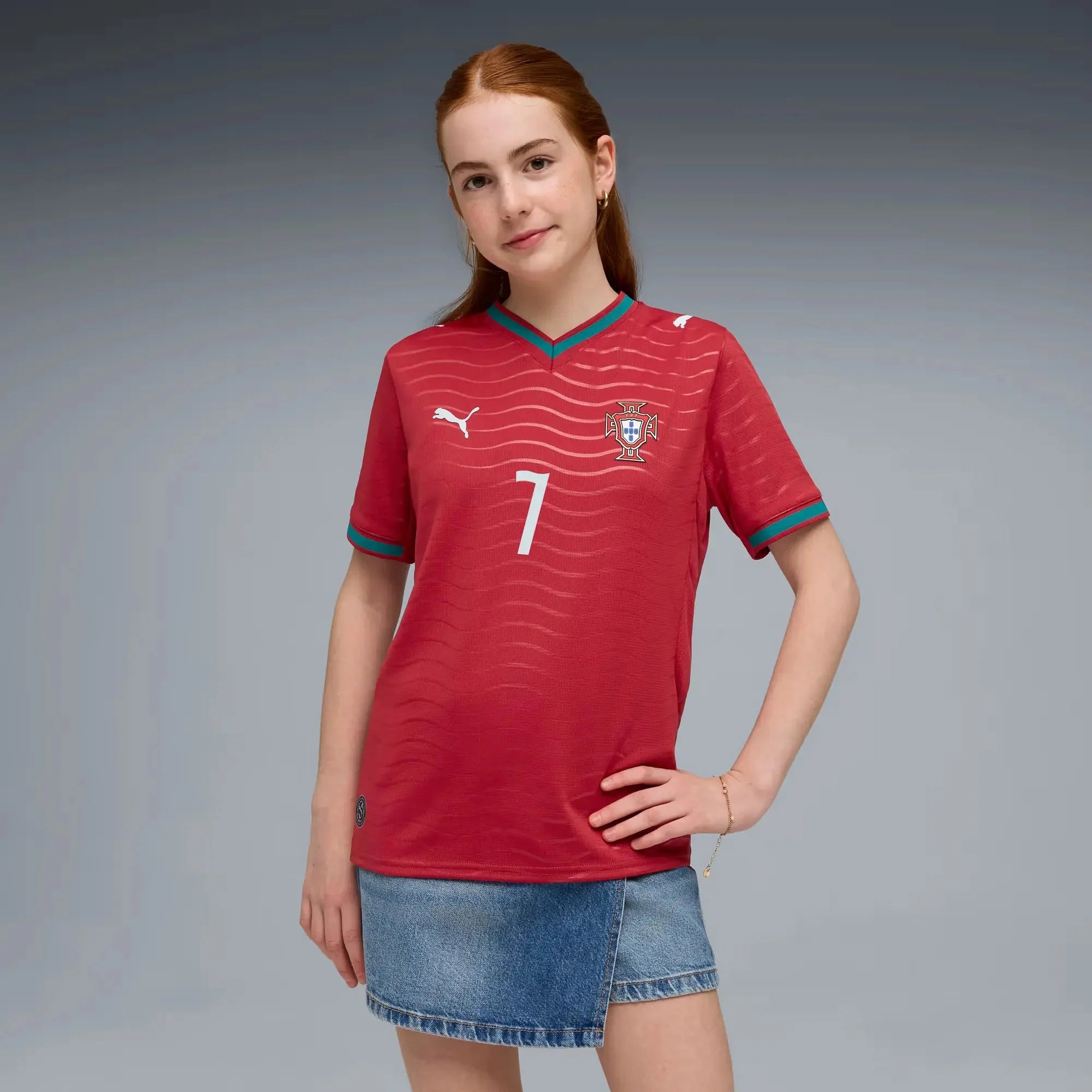Puma 2026 Portugal Youth Stadium Home Ronaldo #7 Soccer Jersey