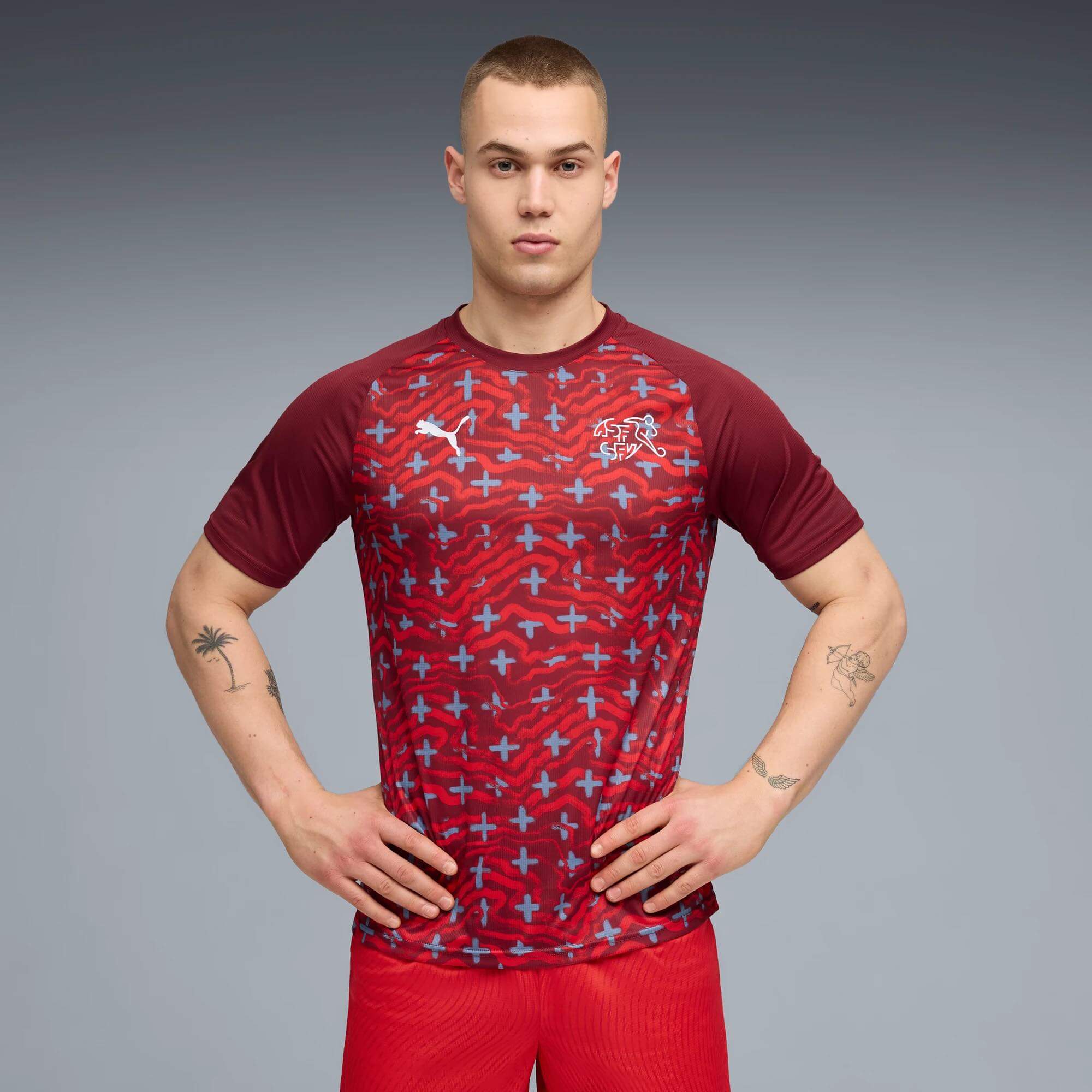 Puma 2026 Switzerland Men's Pre-Match Soccer Jersey