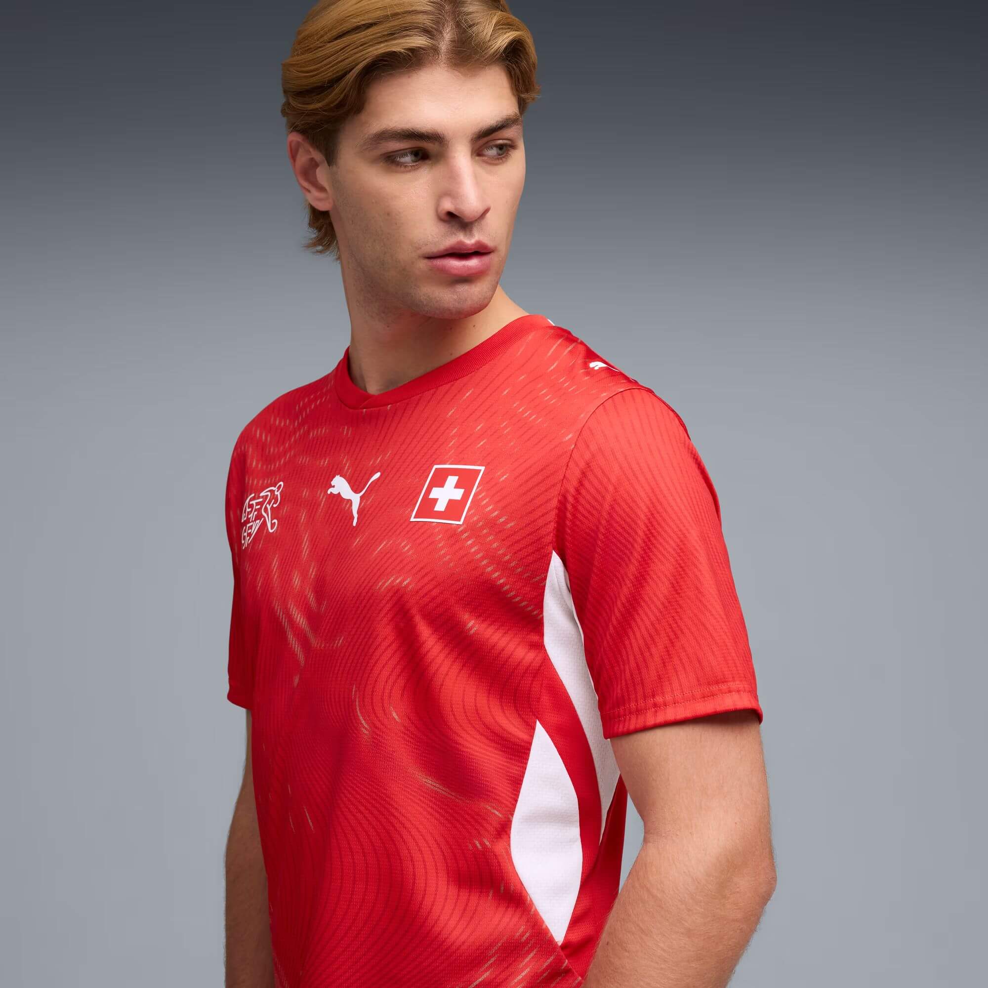 Puma 2026 Switzerland Men's Stadium Home Soccer Jersey