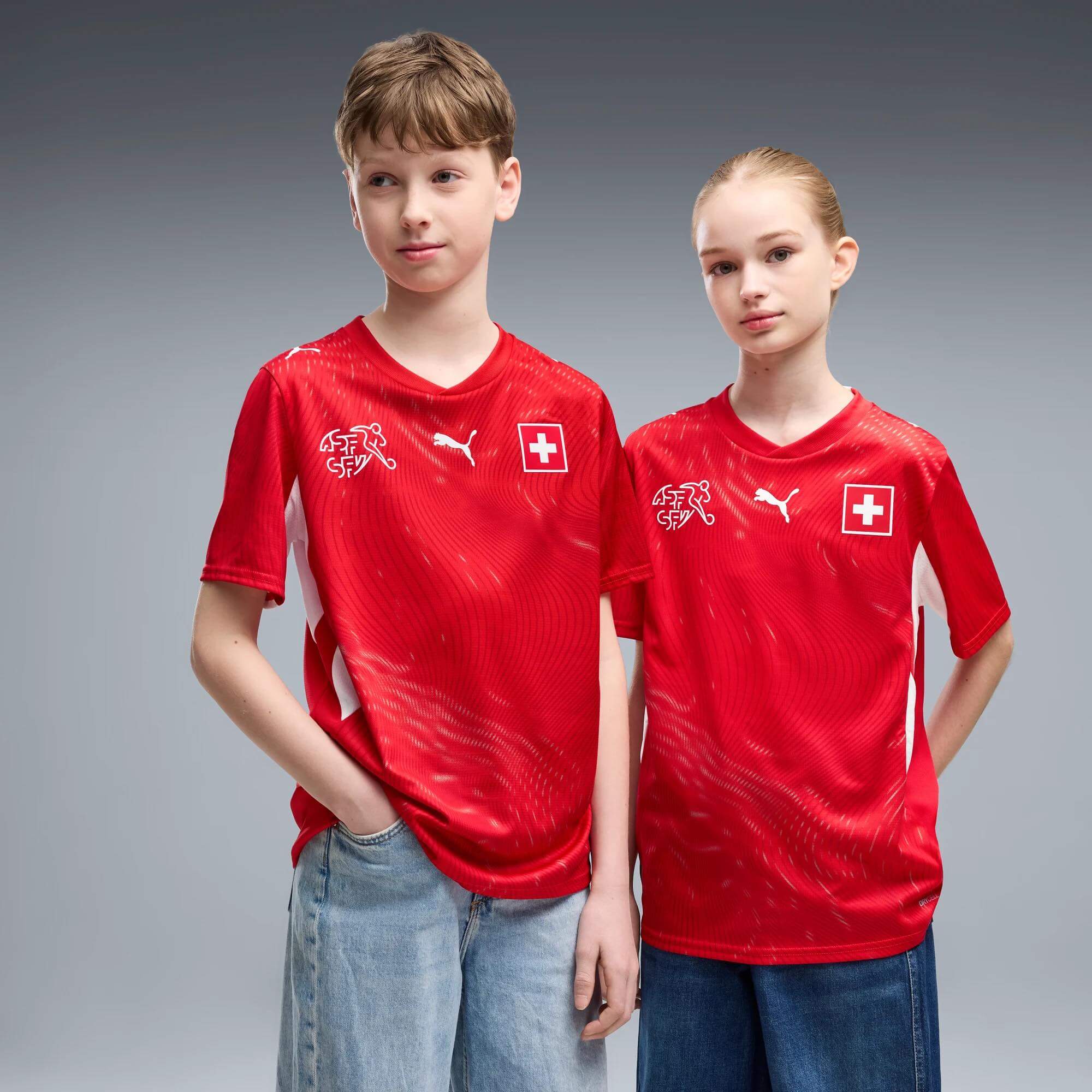 Puma 2026 Switzerland Youth Stadium Home Soccer Jersey
