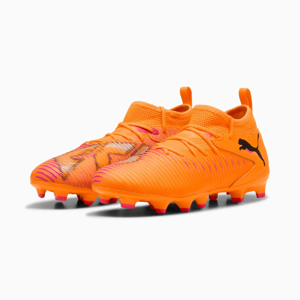 Puma Junior Future 8 Match Firm/Artificial Ground Soccer Cleats - Hot Pursuit Pack (FA25)