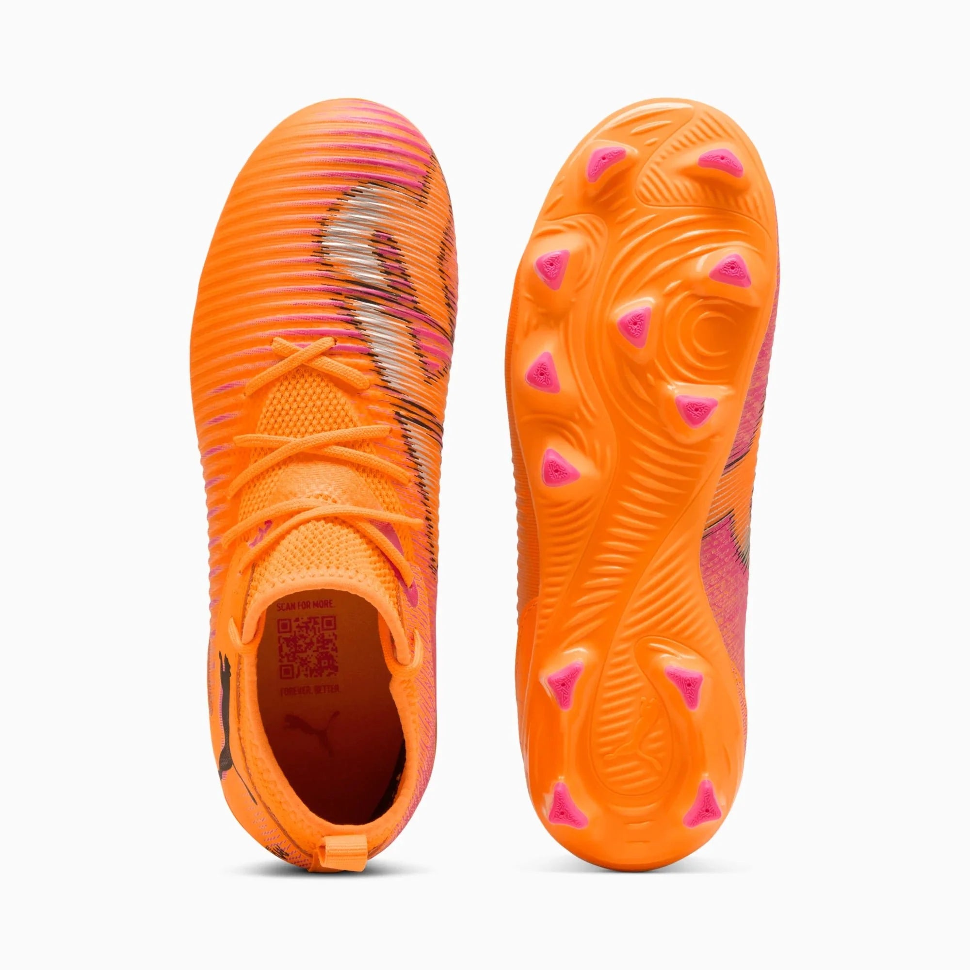 Puma Junior Future 8 Match Firm/Artificial Ground Soccer Cleats - Hot Pursuit Pack (FA25)