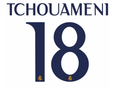 Real Madrid 2023-Home Tchouameni #18 Jersey Name Set