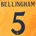 Real Madrid 2024/25 Away BELLINGHAM #5 Official Name Set
