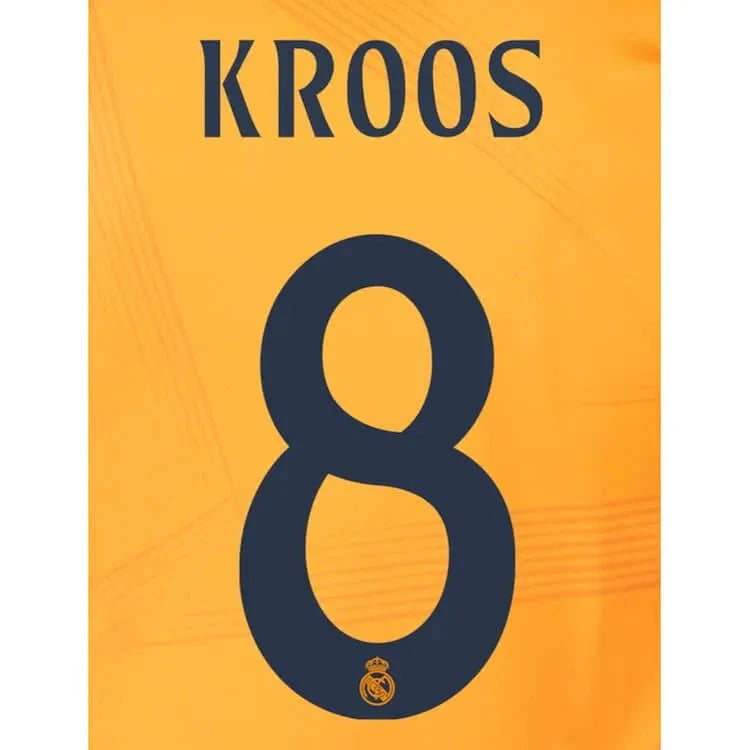 Real Madrid 2024/25 Away KROOS #8 Official Name Set
