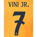 Real Madrid 2024/25 Away VINI JR #7 Youth Official Name Set