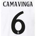 Real Madrid 2024/25 Home Camavinga #6 Jersey Name Set