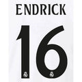 Real Madrid 2024/25 Home ENDRICK #9 Youth Official Name Set