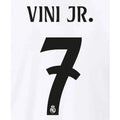 Real Madrid 2024/25 Home Vini JR #7 Youth Jersey Name Set