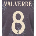 Real Madrid 2024/25 Third VALVERDE #8 Official Name Set (CL Version)