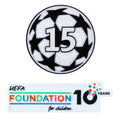 Real Madrid 2025- UCL Starball #15 +10th Anniversary UEFA Foundation Patch Set (Youth)