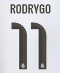 Real Madrid 2025/26 Home RODRYGO #11 Youth Official Name Set