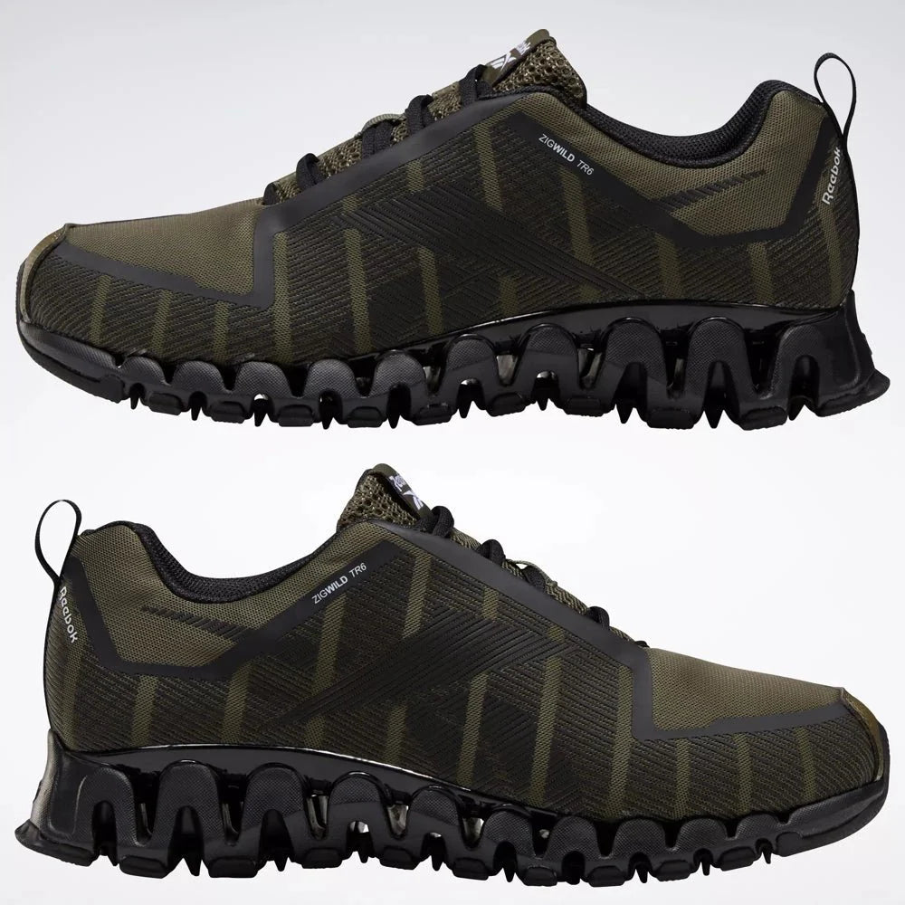 Reebok ZigWild TR 6 Shoes - Army Green-Black 7.5