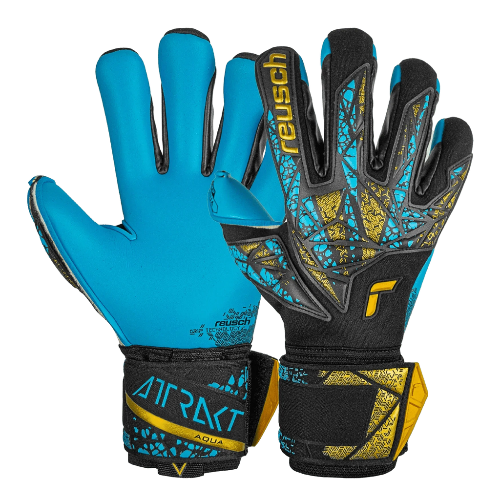 Reusch Attrakt Aqua Finger Support Goalkeeper Gloves