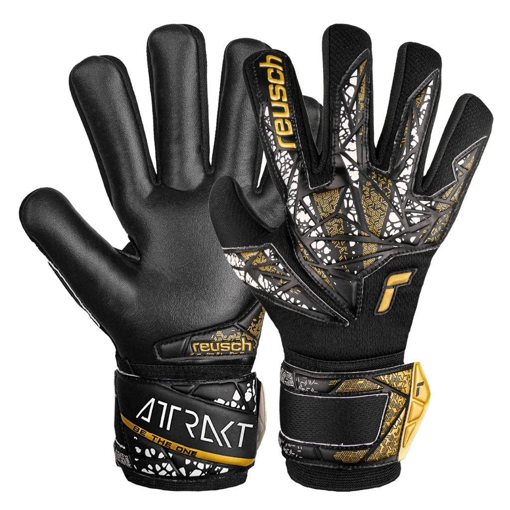 Reusch JR Attrakt Silver NC FS Goalkeeper Gloves