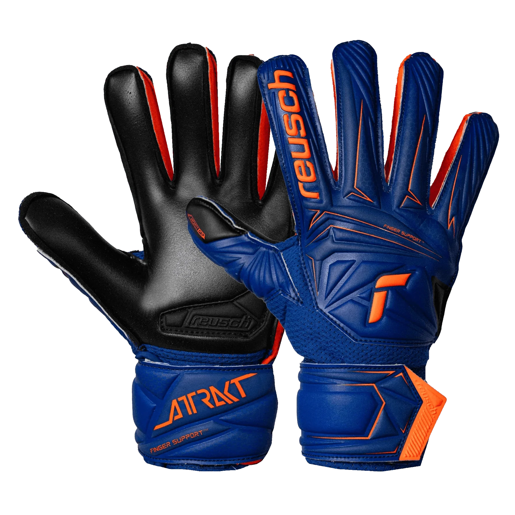 Reusch Junior Attrakt Infinity Finger Support Goalkeeper Gloves