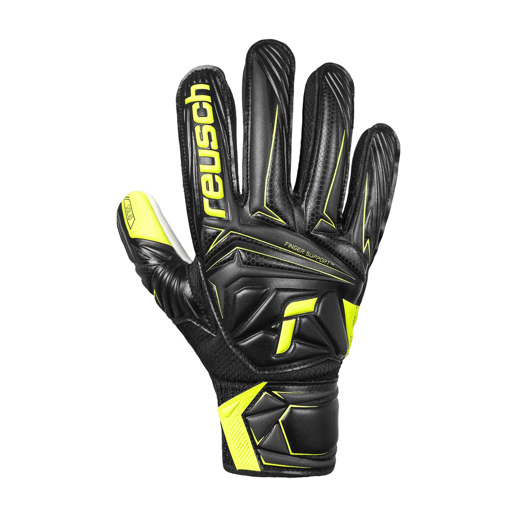 Reusch Junior Attrakt Starter Solid Finger Support Goalkeeper Gloves