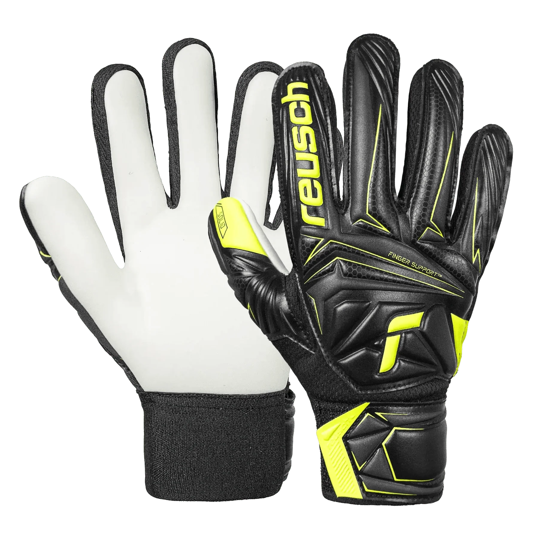 Reusch Junior Attrakt Starter Solid Finger Support Goalkeeper Gloves