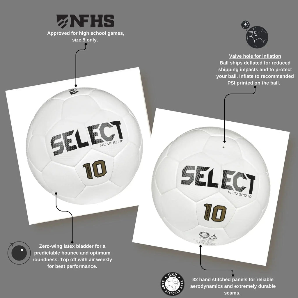 Select v25 Numero 10 NFHS Fifa Basic Soccer Ball
